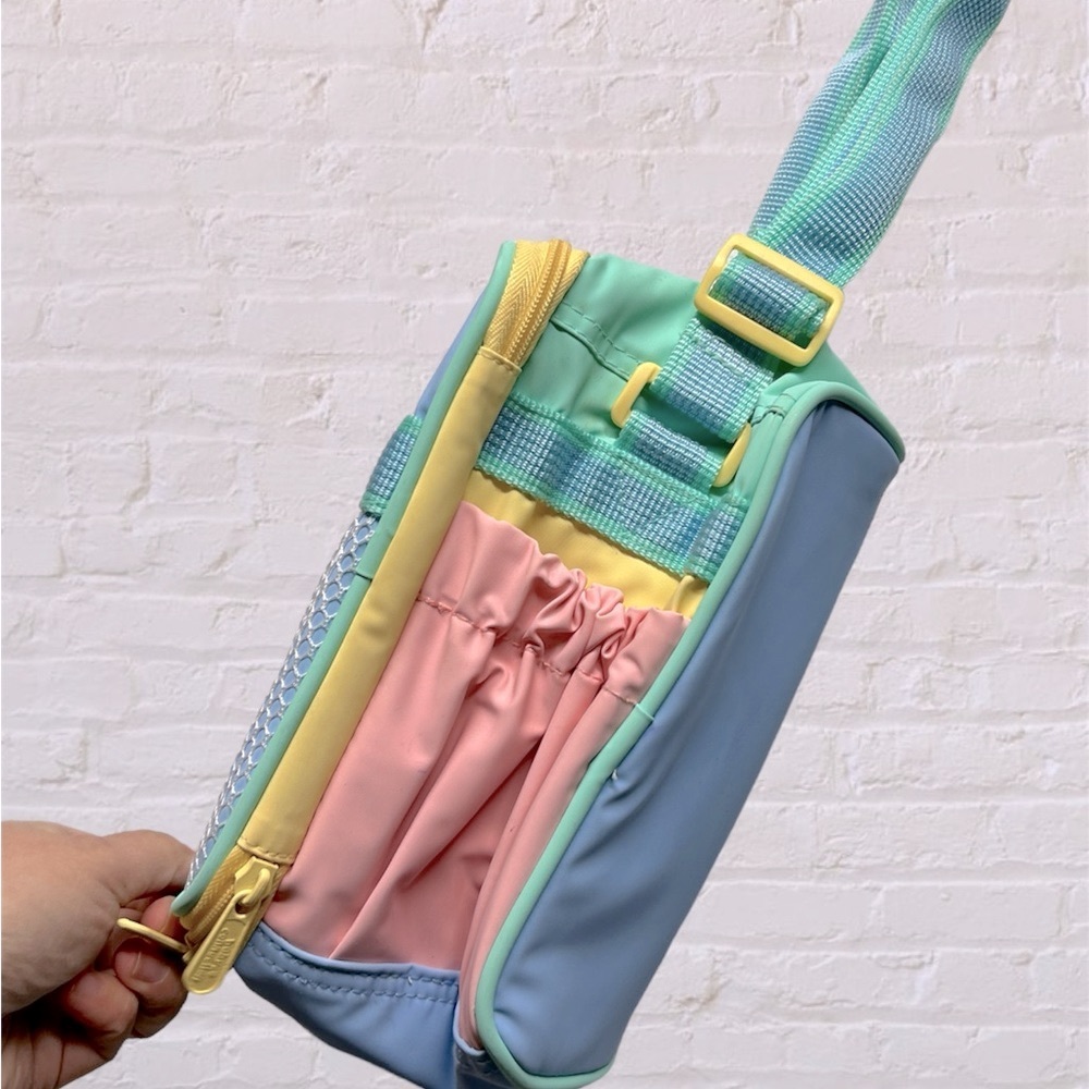 Vintage color block baby fridge crossbody shoulder bag